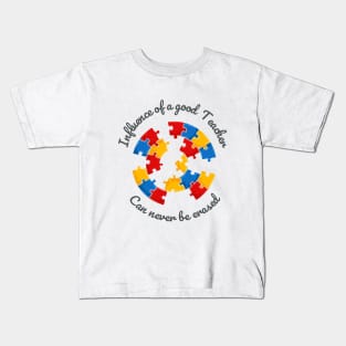 Influence of a good teacher Kids T-Shirt